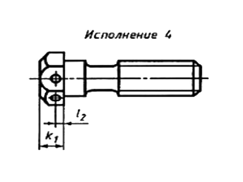 ГОСТ 15590-70 Болты с шестигранной уменьшенной головкой и направляющим подголовком класса точности С.