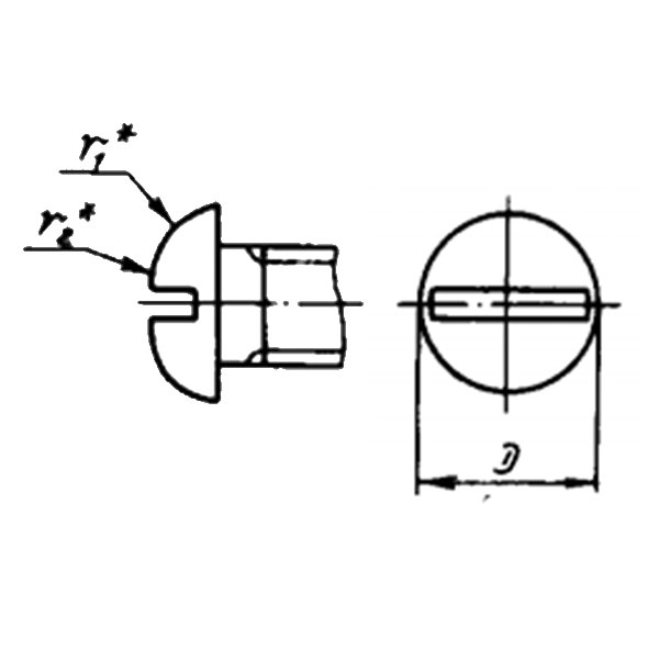 ОСТ 1 31566-80 Винты с полукруглой головкой самонарезающие.